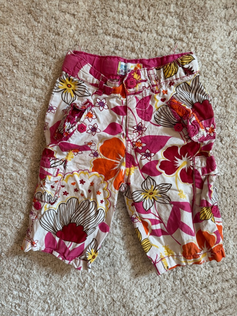 The children’s place girls floral Bermuda shorts size 4T